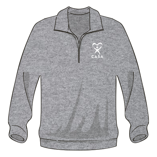 Sport Tek Quarter Zip Sweatshirt -- Graphite Heather