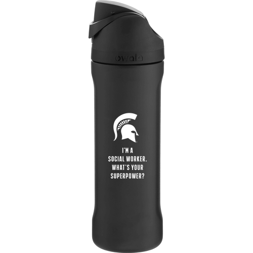 Diamondback Owala 24 oz Freesip Bottle No Minimums (Laser Engraved) -- Very Very Dark
