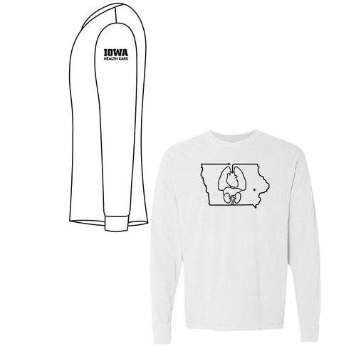 Comfort Colors Unisex Garment-Dyed Heavyweight Long Sleeve T-Shirt -- White
