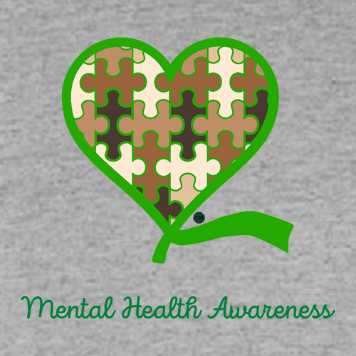 Mental Health Awareness Hoodie -- Sport Grey