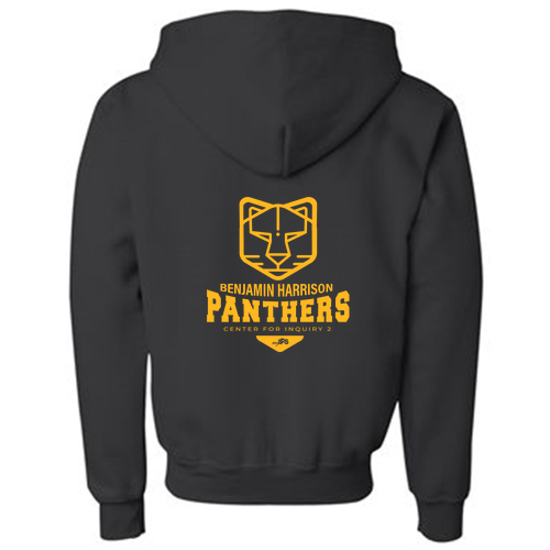 Gildan Full Zip Youth Hooded Sweatshirt -- Black