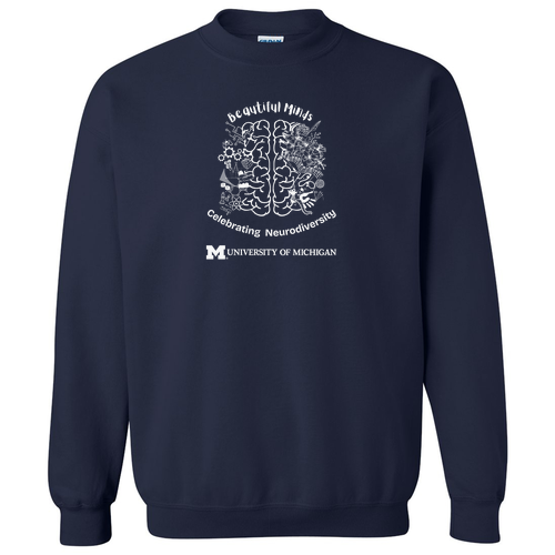 Mens/Unisex Gildan Heavy Blend Crew Neck Sweatshirt -- Navy