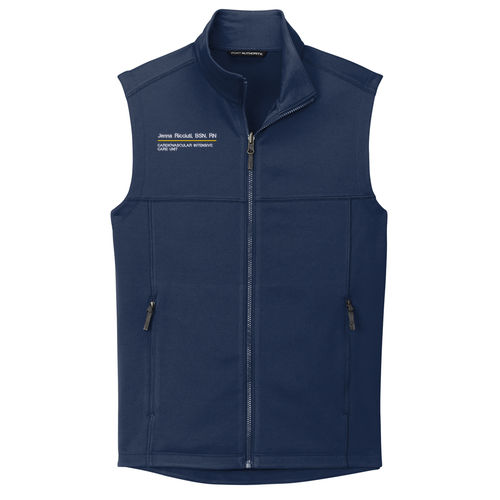 Port Authority Collective Smooth Fleece Vest -- River Blue Navy
