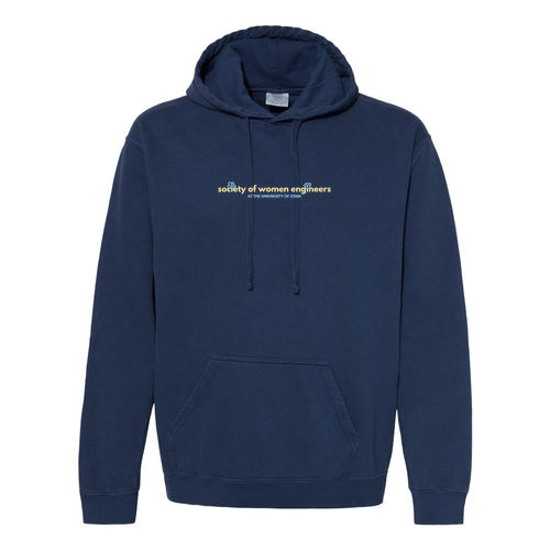 Comfort Colors Garment Dyed Hooded Pullover Sweatshirt -- True Navy