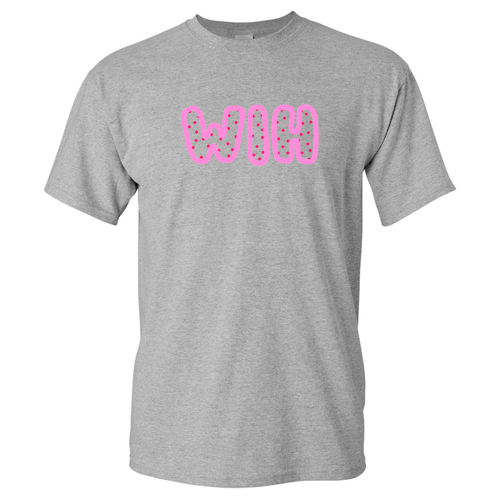 Pink WIH Gildan Heavy Cotton Basic T-Shirt -- Sport Grey