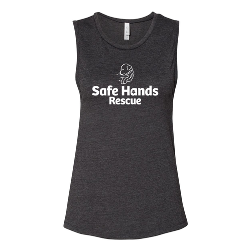 Bella Canvas Ladies Jersey Muscle Tank -- Dark Grey Heather