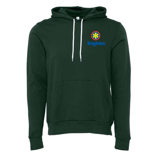 Brighton Logo 2 Full color -- Pullover Hooded Sweatshirt Forest