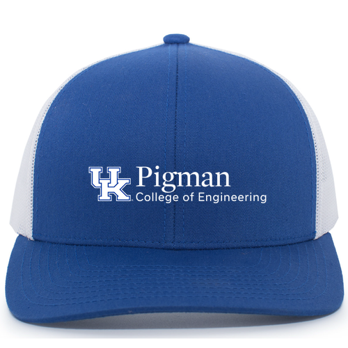 Pacific Headwear Trucker Mesh Hat -- Royal / White / Royal