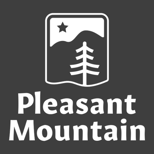 Pleasant Mountain Logo 1 White Ink -- Short Sleeve Heavy Metal