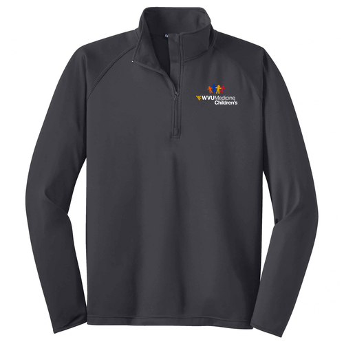 Sport Tek Sport Wick Stretch Half Zip Pullover -- Charcoal Grey