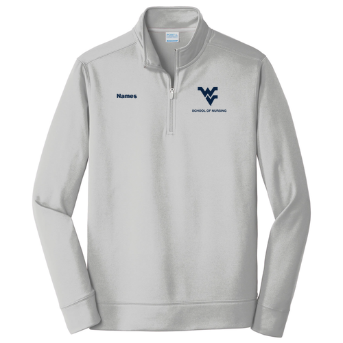 Port & Company Performance Fleece 1/4-Zip Pullover Sweatshirt -- Silver