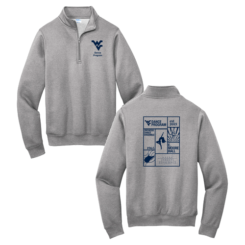 Port and Company Core Fleece Quarter-Zip Pullover Sweatshirt -- Athletic Heather