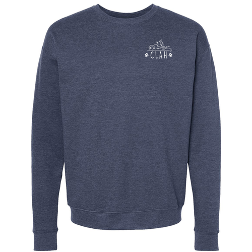Tultex Fleece Crewneck Sweatshirt -- Heather Denim
