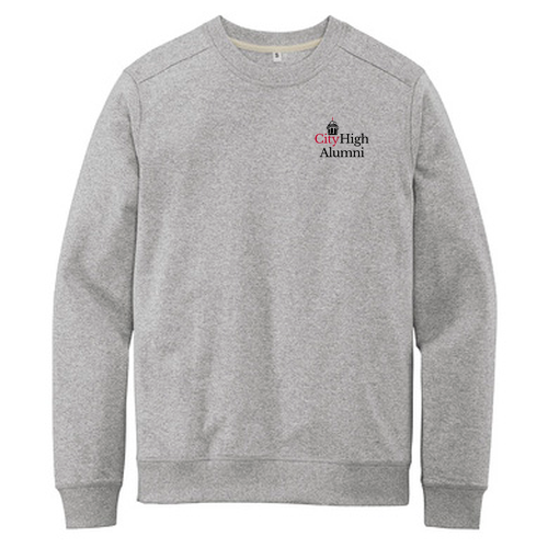 District Re-Fleece Crew -- Light Heather Grey