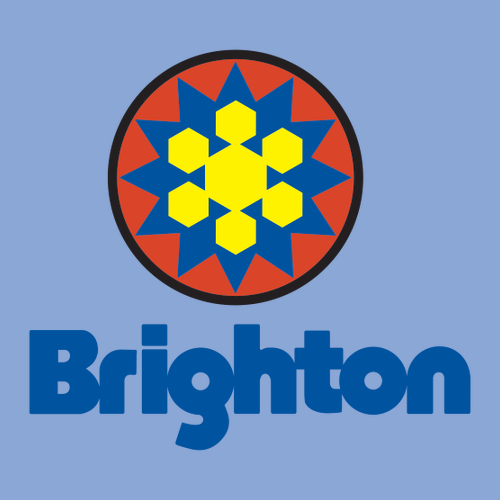 Brighton Logo 2 Full color -- Long Sleeve Carolina Blue