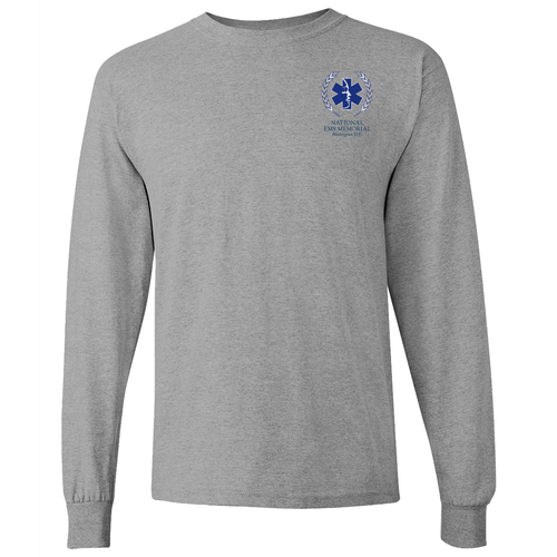 National EMS Memorial Unisex Long-Sleeve Tee Sport Grey