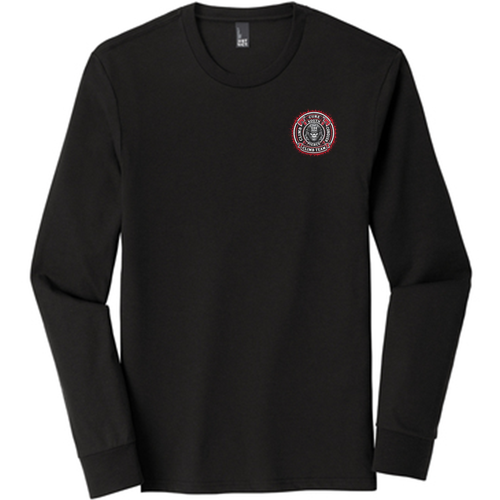 District Made Mens Perfect Tri Long Sleeve Crew Tee -- Black