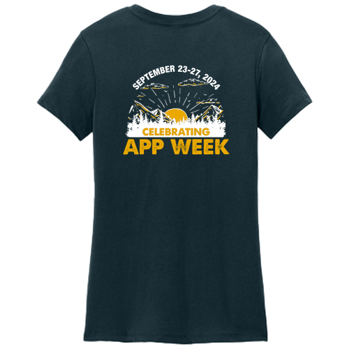 District Made Ladies Perfect Weight Crew Tee -- New Navy