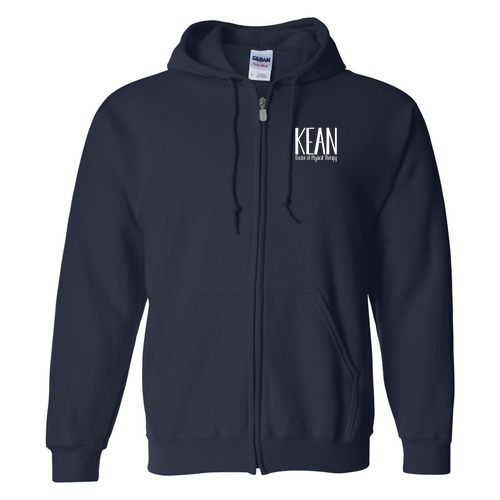 Gildan Full Zip Hooded Sweatshirt -- Navy