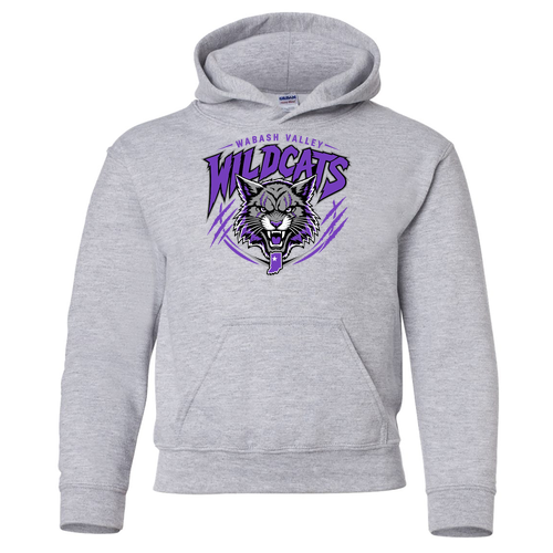 Gildan Heavy Blend Youth Hooded Sweatshirt -- Sport Grey