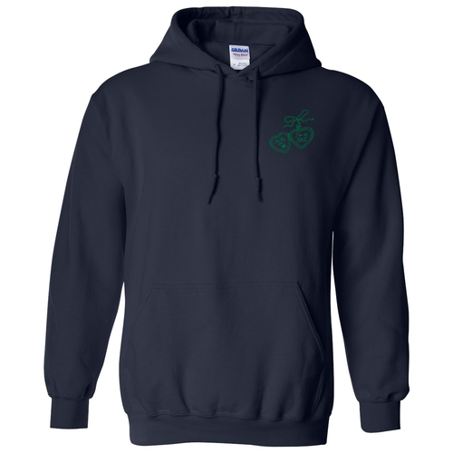 Gildan Heavy Blend Hooded Sweatshirt -- Navy Locket Design