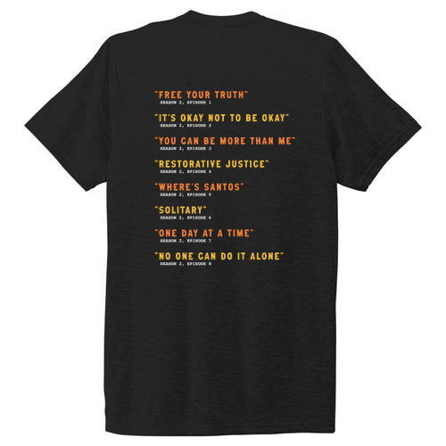 S2 Tracklist Allmade Unisex Tri-Blend Tee -- Deep Black