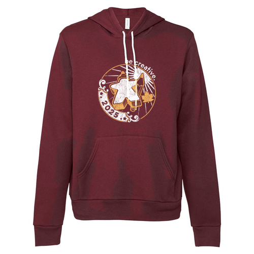 Snow Design -- Maroon -- Hoodie