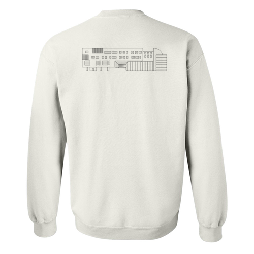 Gildan Heavy Blend Crew Neck Sweatshirt -- White