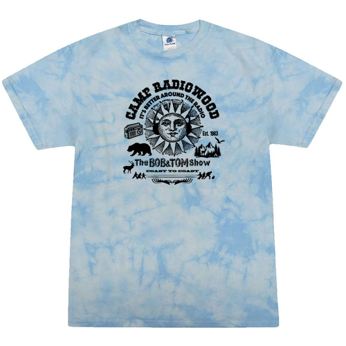 Tie-Dye Crystal Wash T-Shirt -- Carolina Blue