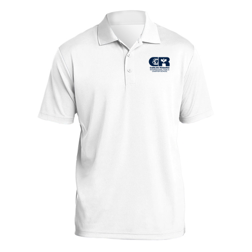 Sport-Tek PosiCharge RacerMesh Polo -- White