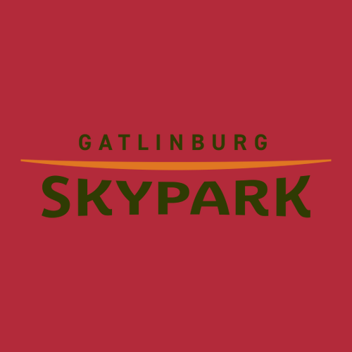 Gatlinburg Skypark Logo 1 Green & Orange Ink -- Crewneck Sweatshirt Red