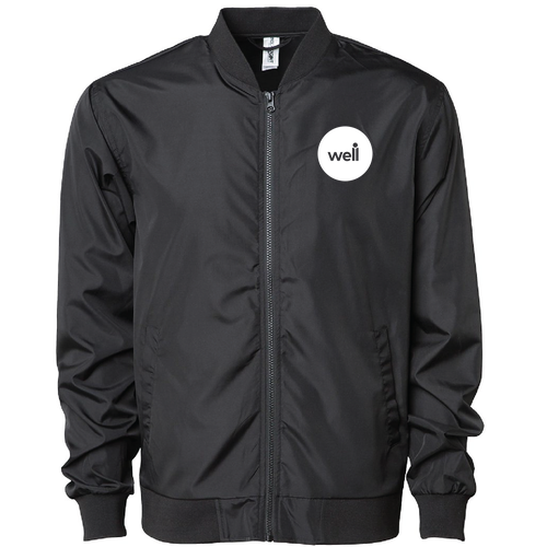 Independent Trading Co. Lightweight Bomber Jacket -- Black