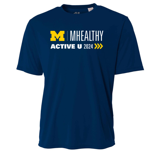 Unisex Performance short sleeve tee -- Navy