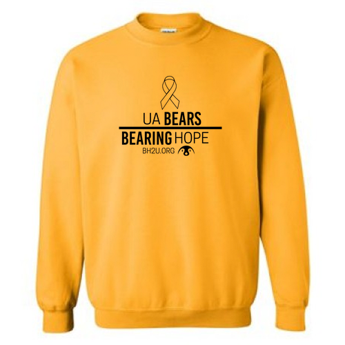 Gildan Heavy Blend Crew Neck Sweatshirt -- Gold