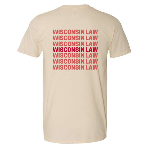 WISCONSIN LAW T-shirt—Natural