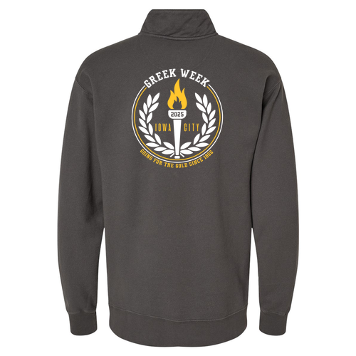 Comfortwash Unisex Fleece Quarter-Zip Sweatshirt -- New Railroad