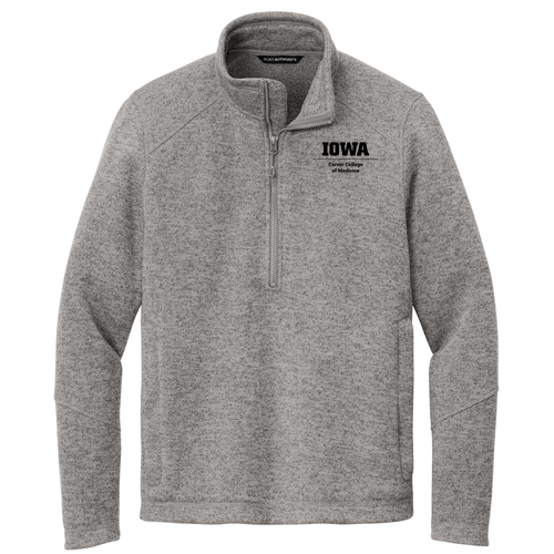 Port Authority Arc Sweater Fleece 1/4-Zip -- Deep Smoke Heather