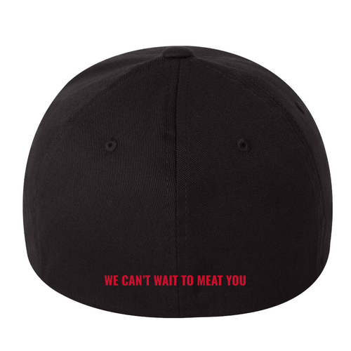 Yupoong Flexfit Low Profile Twill Embroidered Hat -- Black