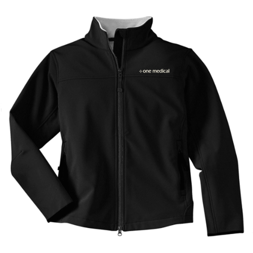 Port Authority Slim fit Glacier Soft Shell Jacket EMB -- Black / Chrome