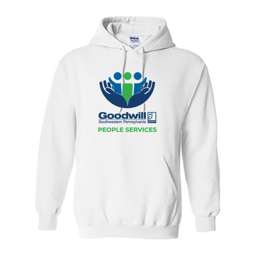 Gildan Heavy Blend Hooded Sweatshirt -- White