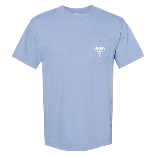 Comfort Colors Short Sleeve Pocket Tee -- Washed Denim