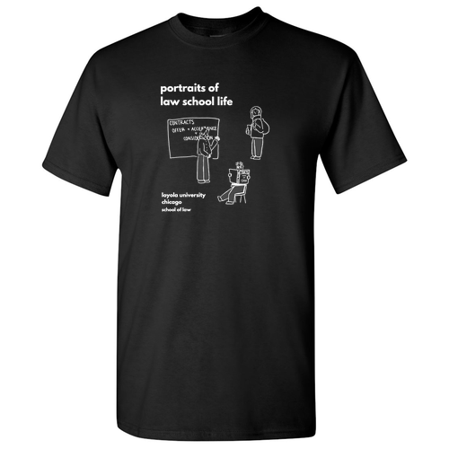 Portraits Of Law School Basic T-Shirt -- Black