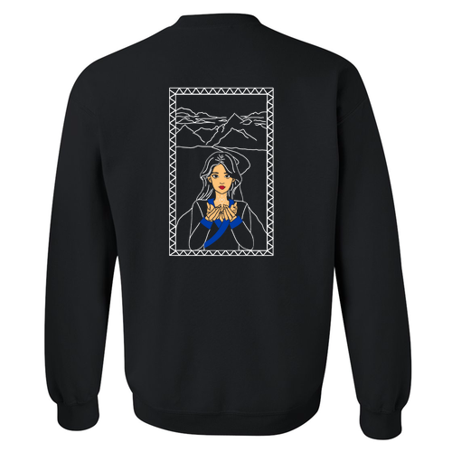 Gildan Heavy Blend Crew Neck Sweatshirt -- Black