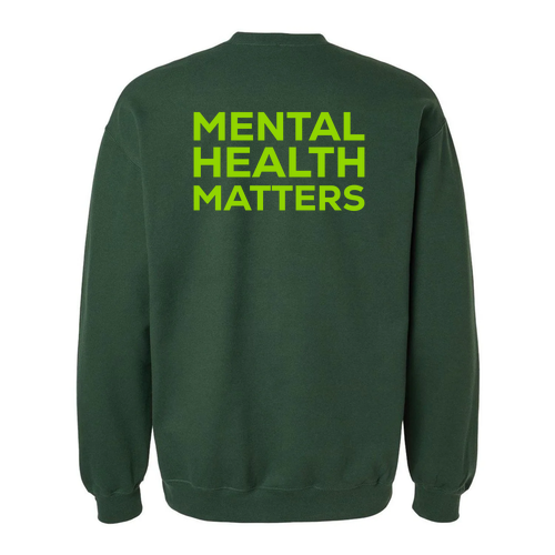Gildan Adult Softstyle Fleece Crew Sweatshirt -- Forest Green