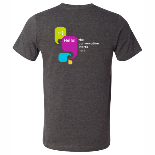 Unisex Adult CVC T-Shirt -- Dark Grey Heather