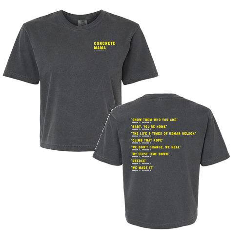 Comfort Color Lady's Heavyweight Boxy Tee (Track List) -- Pepper