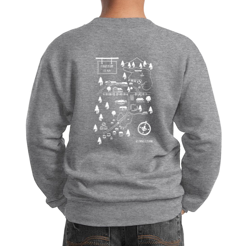 Port and Company Youth Crewneck Sweatshirt -- Athletic Heather