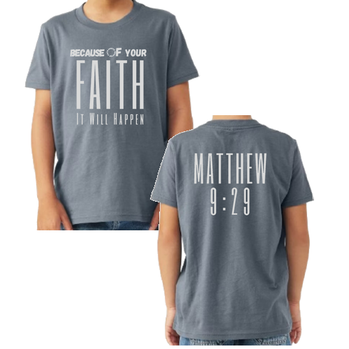 It Will Happen Youth Tee -- Steel Blue