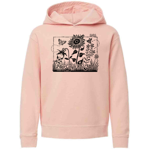 Comfort Colors Youth Garment-Dyed Lightweight Fleece Hooded Sweatshirt -- Peachy