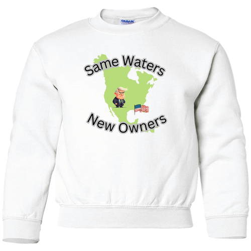 Gildan Heavy Blend Youth Crew Neck Sweatshirt -- White